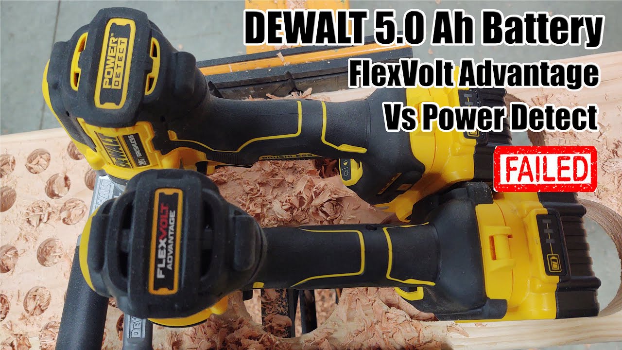 Я ошибался? Аккумулятор DEWALT 20 В 5,0 А·ч — преимущество FlexVolt DCD999 перед Power Detect DCD998