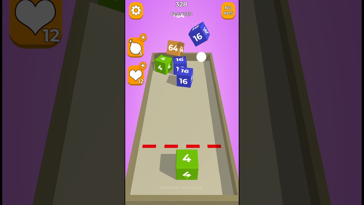 Chain Cube: 2048 3D merge game - gameplay walkthrough android & ios