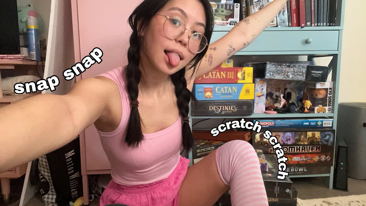 ASMR Body Triggers: Collarbone Tapping, Sock Scratching and Strap Snapping