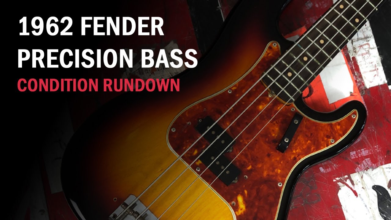 1962 Fender Precision Bass condition overview - Slab board! Sunburst finish
