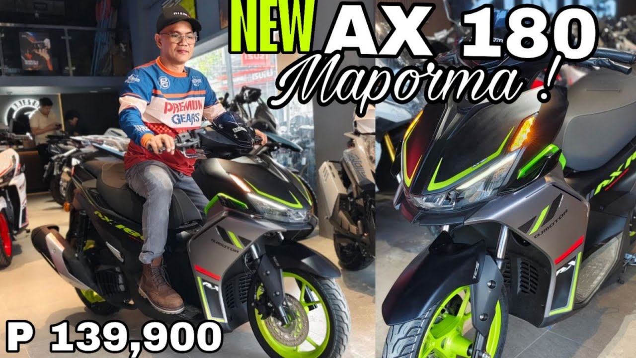 TINAPATAN SI AEROX  🇵🇭New QJ AX 180   | Specs  Features Price | WALKAROUND  Mabili mo na 139,900k