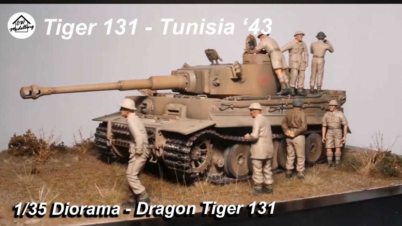 1/35 WW2 Diorama (Full build with realistic scenery)  - Tiger 131, Tunisia '43 - To Catch a Tiger