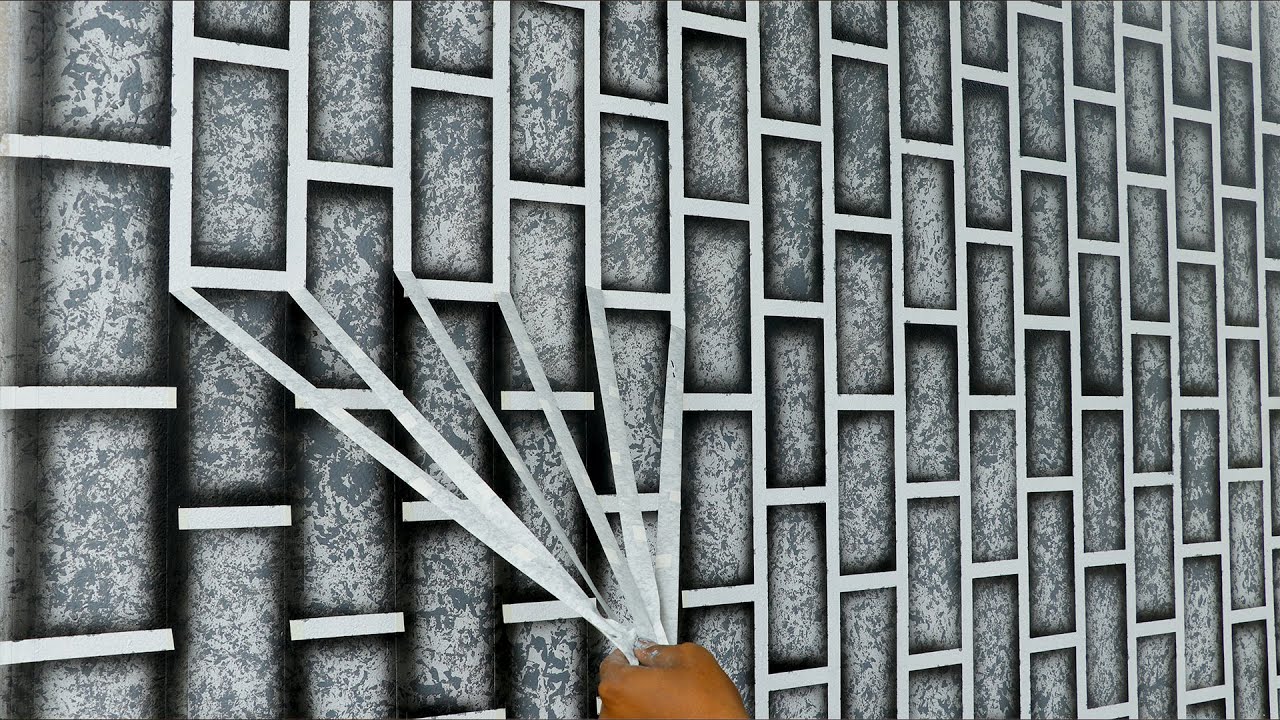 How to Create a STUNNING Wall Design with Just Masking Tape!