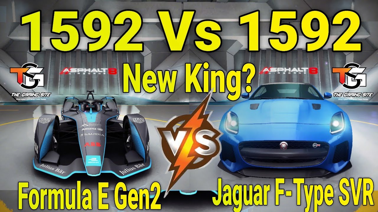 New King Asphalt 8 😱 | Formula E Gen2 Vs Jaguar F-Type SVR Asphalt 8 | Jaguar F-Type SVR Car