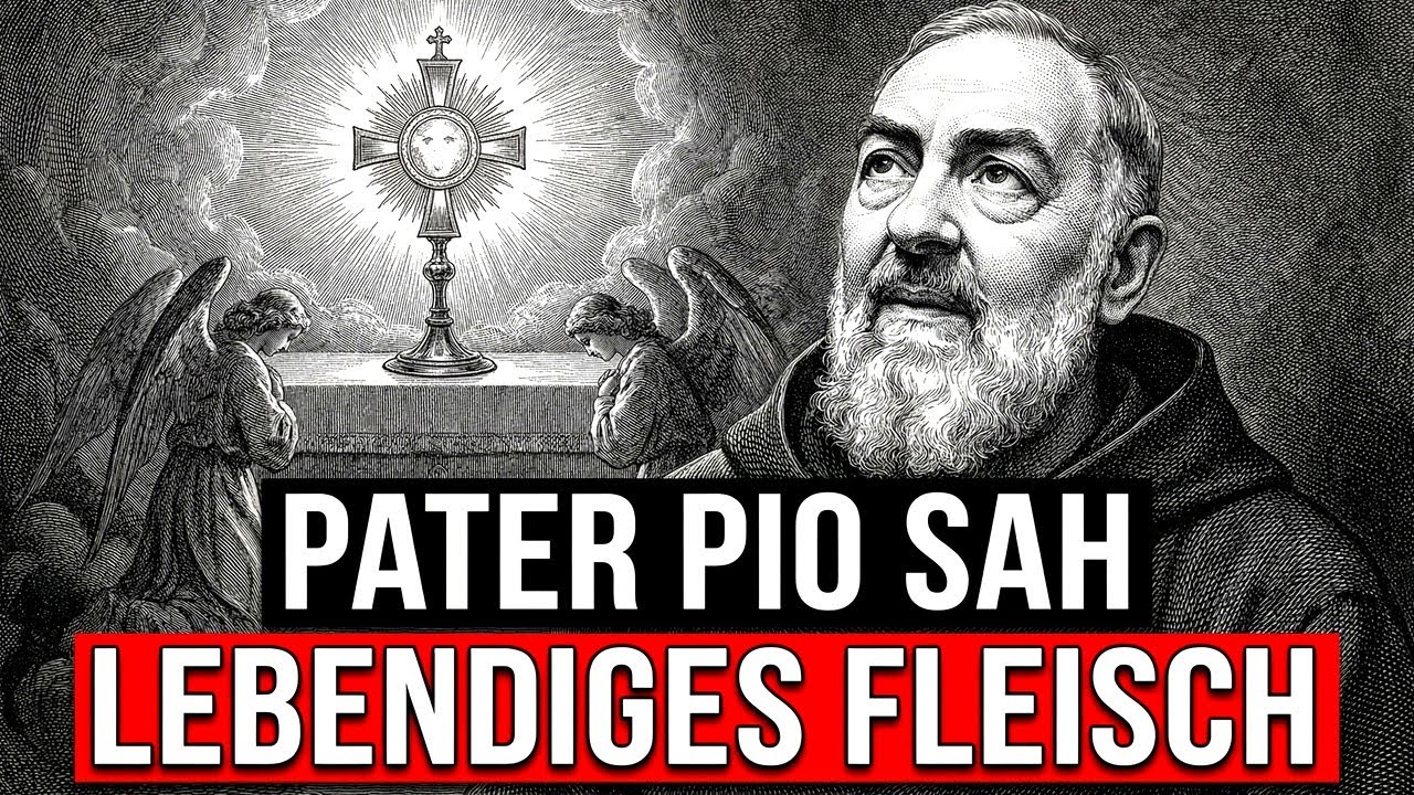 Pater Pio sah, wie sich die Hostie in lebendiges Fleisch verwandelte
