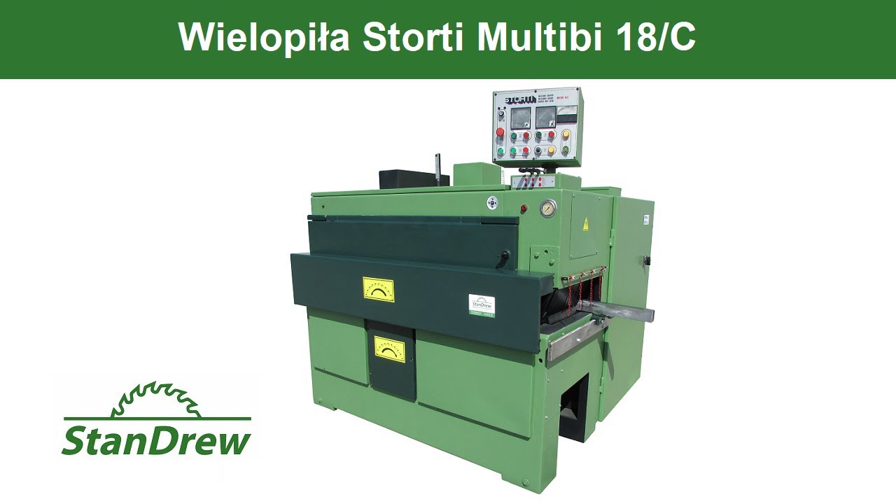 Wielopiła Storti Multibi 18/C - StanDrew maszyny stolarskie [Multisaw Storti Multibi 18/C]