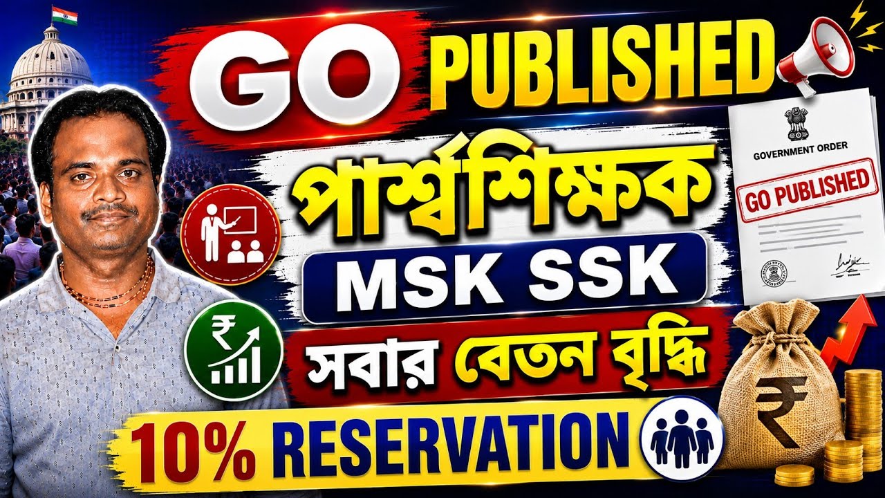 GO published for para teacher/পার্শ্বশিক্ষক SSK MSK সবার বেতন বৃদ্ধি/কি কি সুবিধা মিলবে/PARA TEACHER