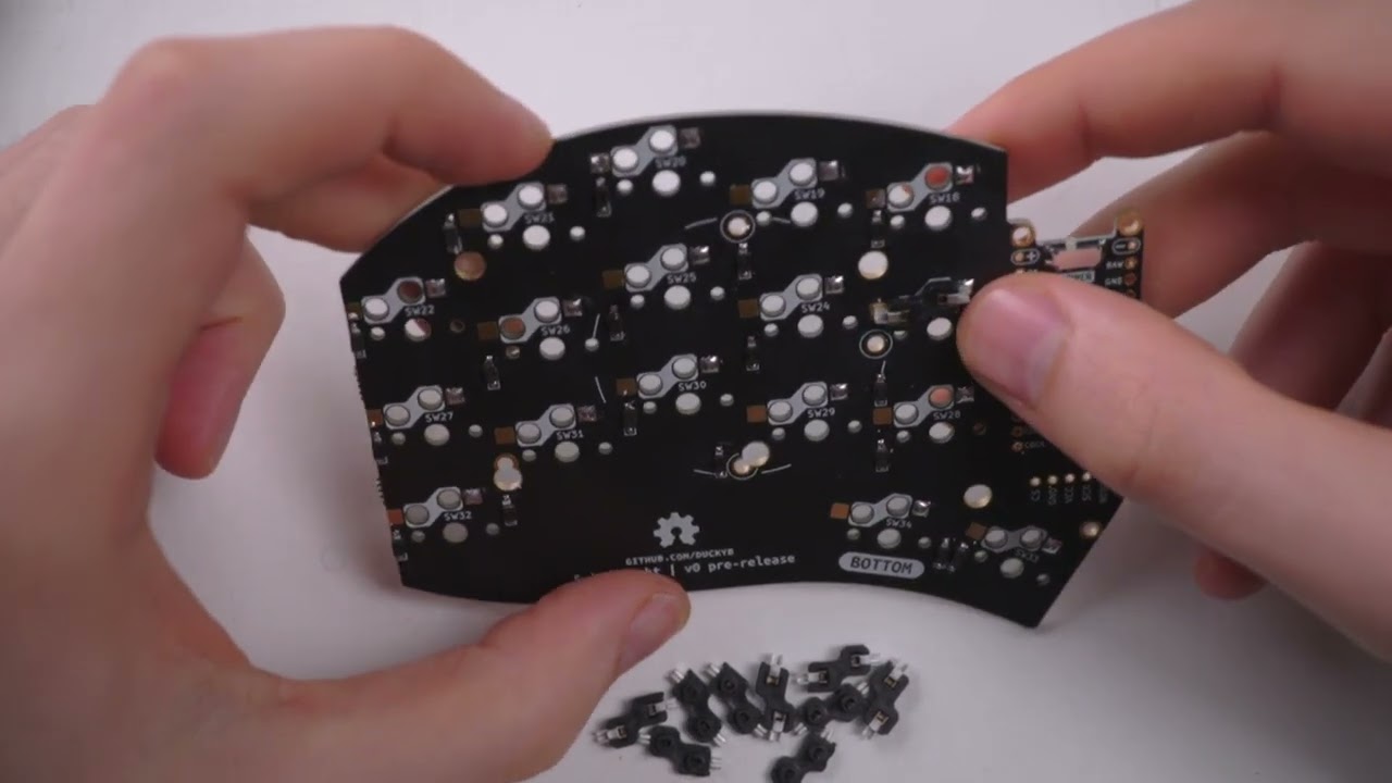 URCHIN Ergonomic Keyboard Build