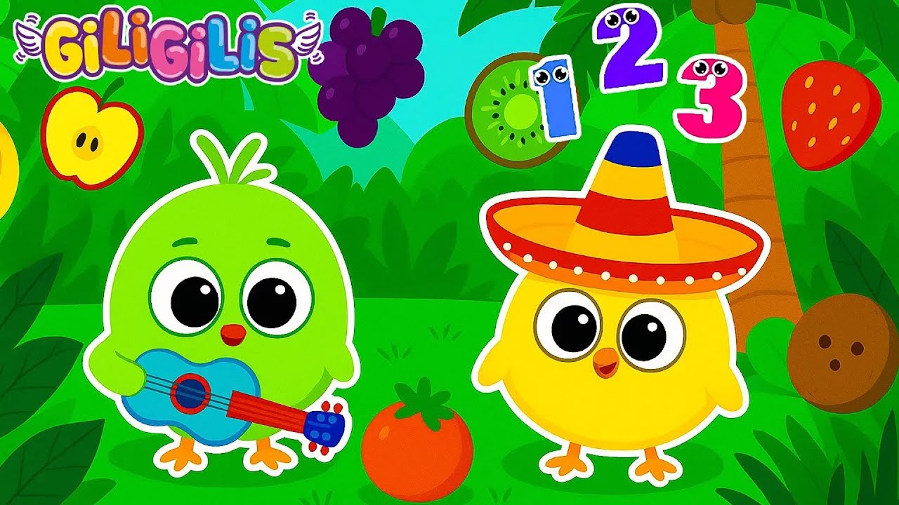 🌈 ABC Fruits Garden Adventure 🍓 Learn Colors, Numbers & Phonics with Giligilis Friends! 🎶