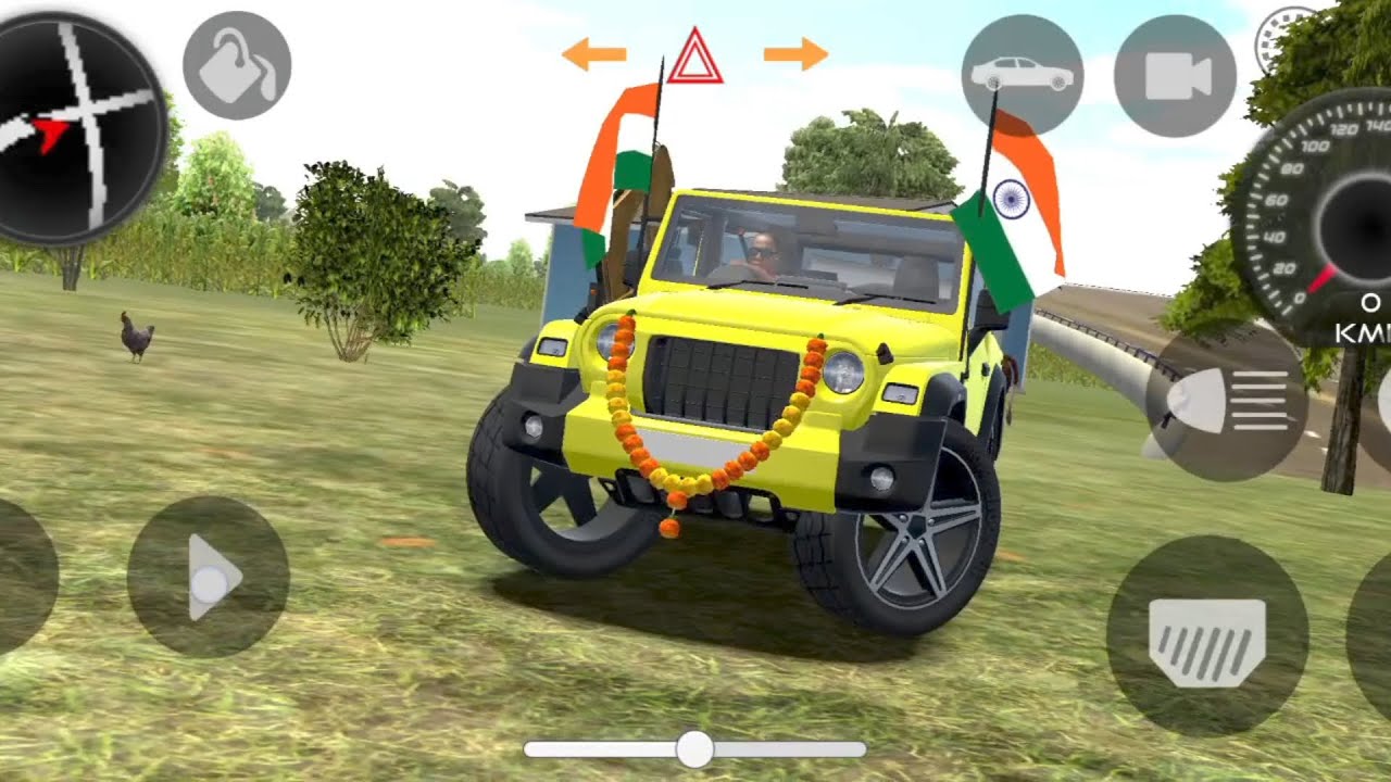 Modified Mahindra Thar 😈 games indian yellow Thar (gadi wala game) car games Android gameplay ⚡#2026