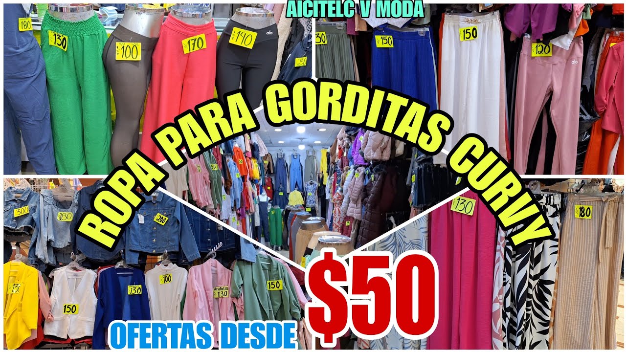 ROPA FASHION PARA GORDITAS TALLAS CURVY OFERTAS DESDE $50.- BLUSA PANTALÓN VESTIDOS SACOS CHALECOS 