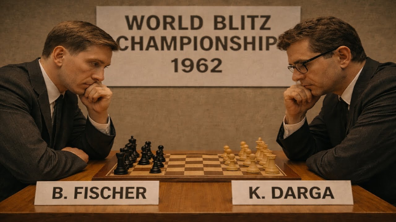 Bobby Fischer vs Klaus Darga • FRG-USA Berlin 1960 | Fischer Brilliance