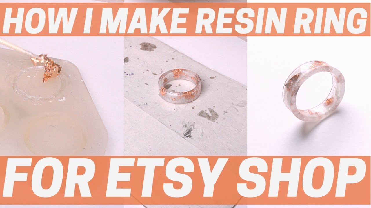 How I Make Rings For Etsy Shop // Resin Ring Tutorial For Beginners