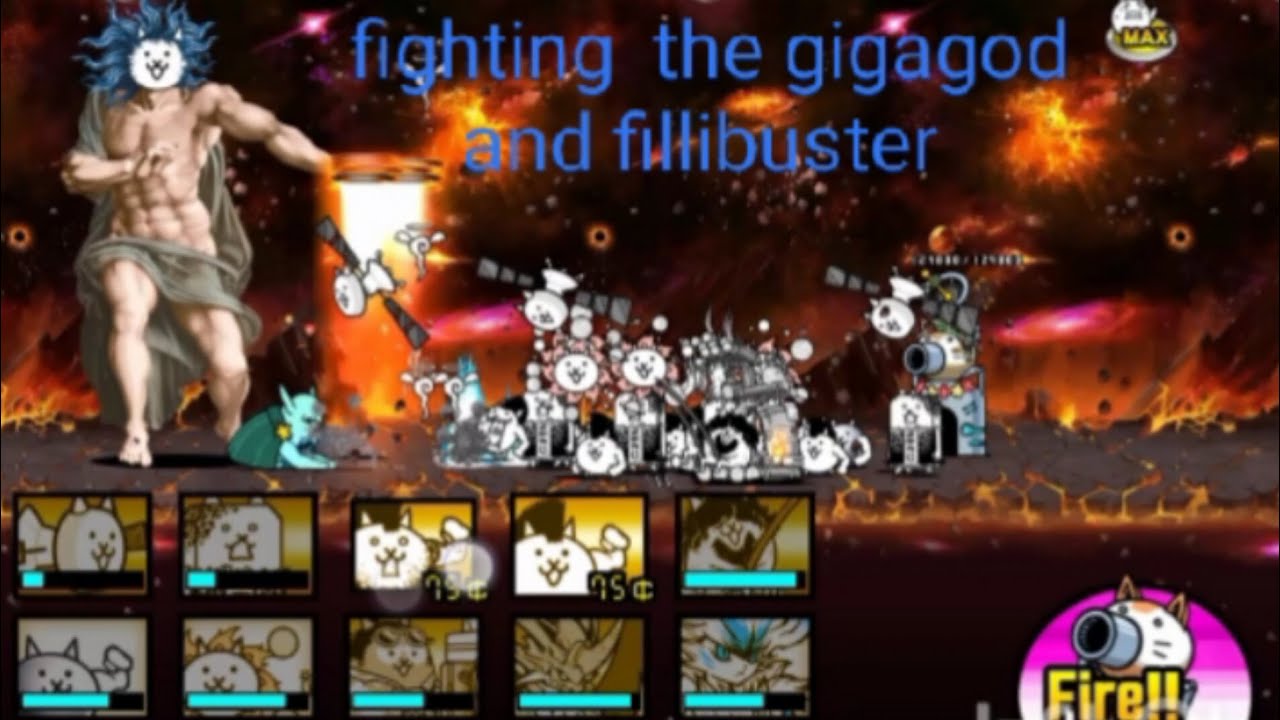 Fight vs the gigagod in battle cats