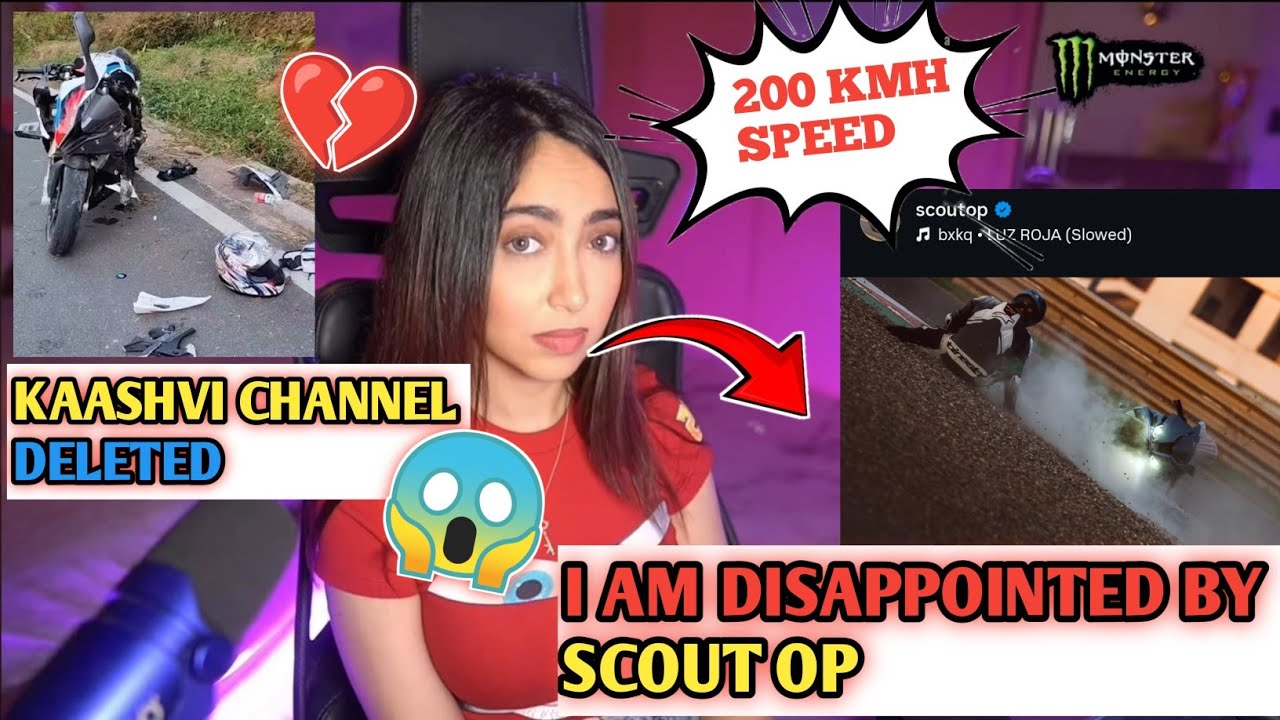 Scout bike accident 🤬 kaashvi channel deleted 😱 and accident story #kaashplays #scout #gaming 