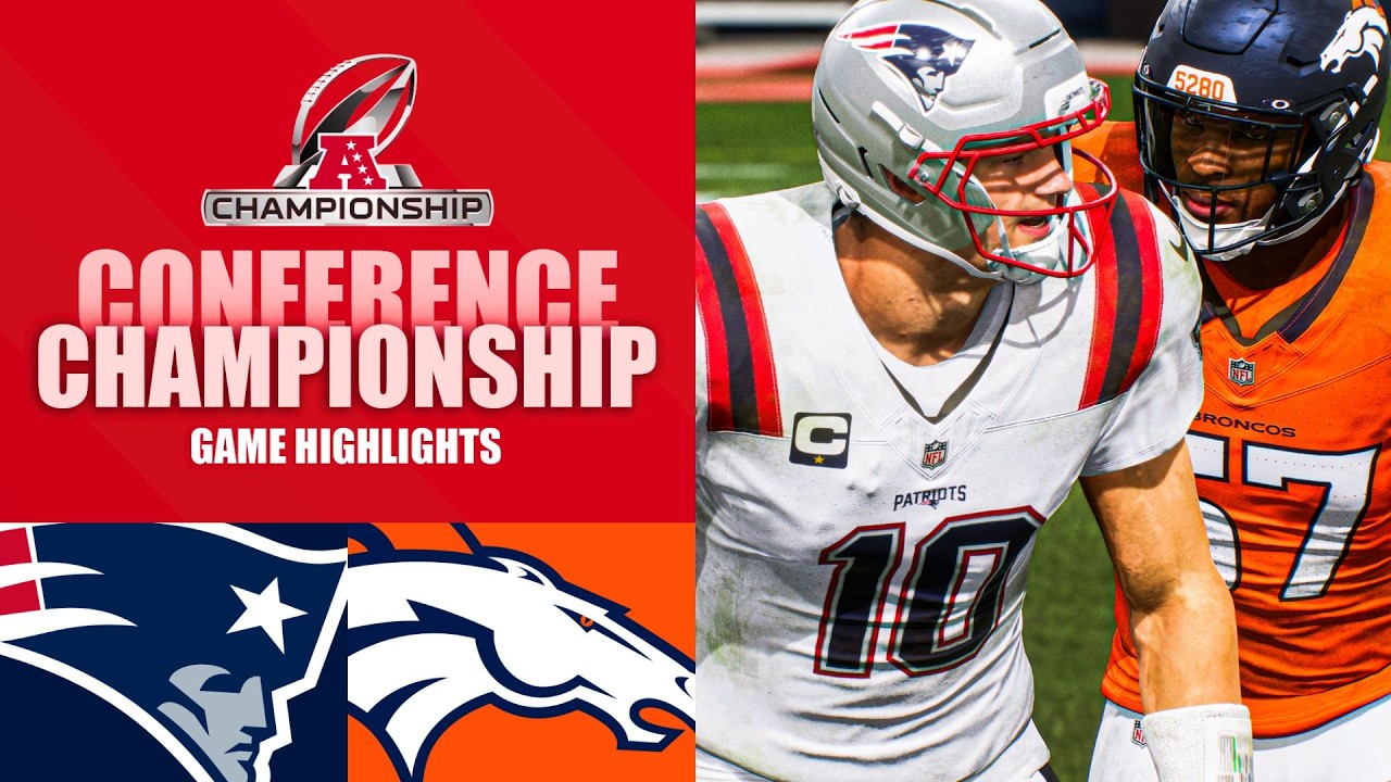 Patriots vs. Broncos AFC Championship - Madden 26 Simulation Highlights