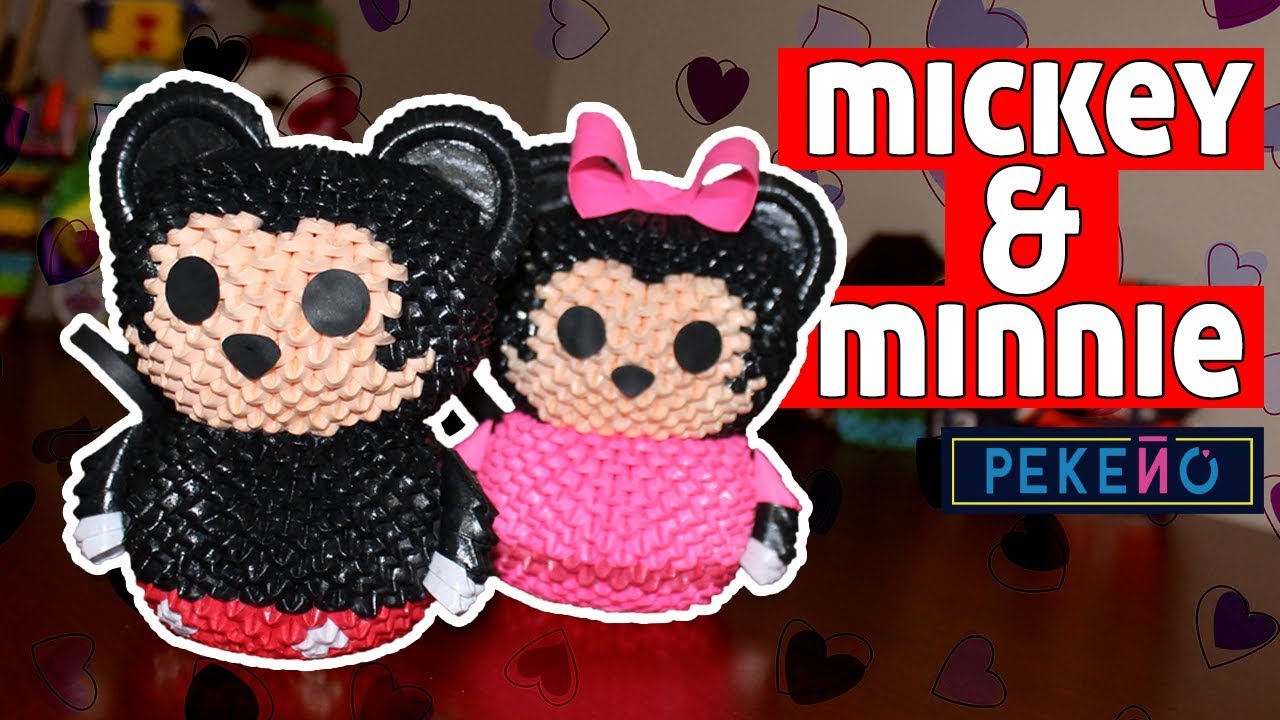 Mickey Mouse 3D Origami | Pekeño ♥