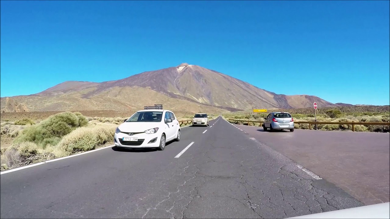 GoPro Video Anfahrt zu El Teide Seilbahn Station Teneriffa HD