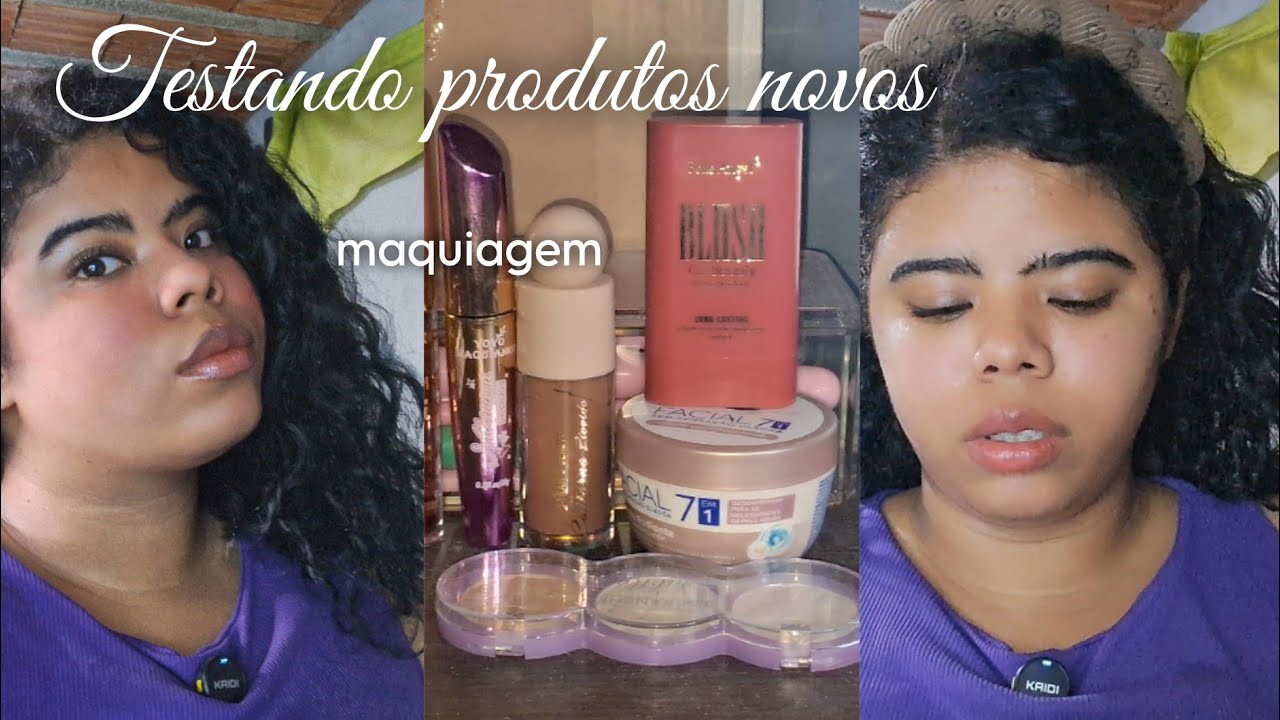 testando produtos novos de maquiagem ✨️