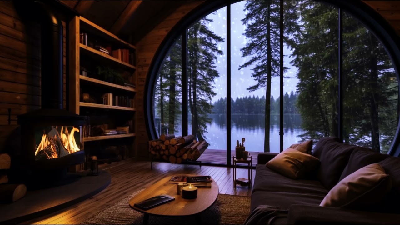 No Ads, Rain Sounds For Sleeping – 10 Hours of Rain Sounds on Window and Distant Thunder  ASMR