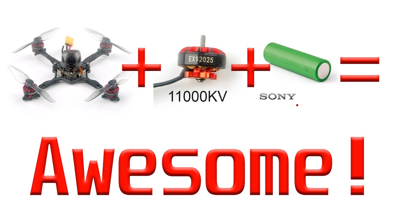 Crux3 18650 with 1S 11000KV Motors