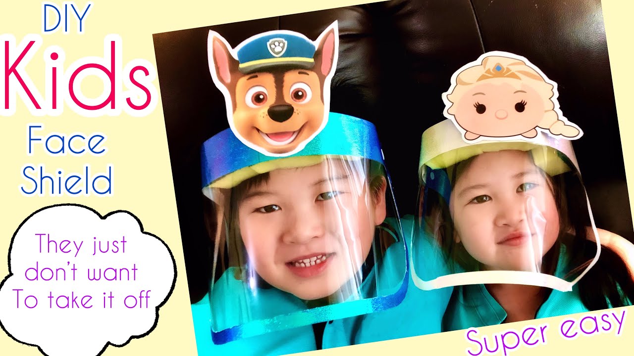 DIY Face Shield for Kids! Super EASY n FUN!