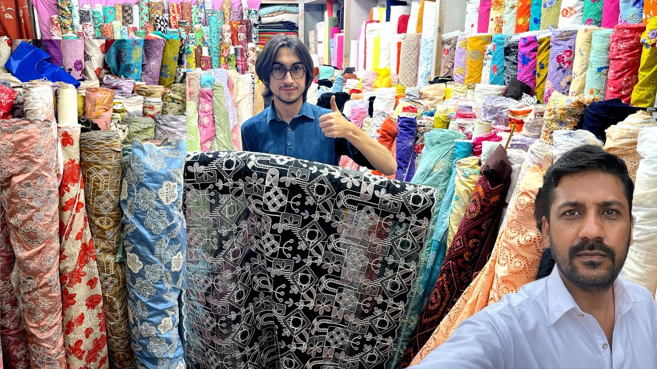 New Chikankari Paper Lawn Fabrics buy| Rabi Centre Rawalpindi| Sikly Lawn Embroidery| Eid Collection