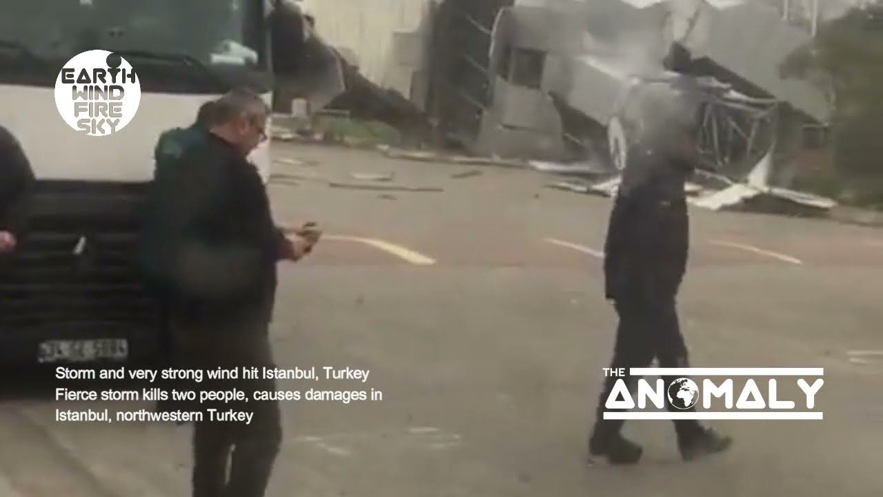 Storm and Very strong wind hit Istanbul, Turkey,   Nov 29, 2021