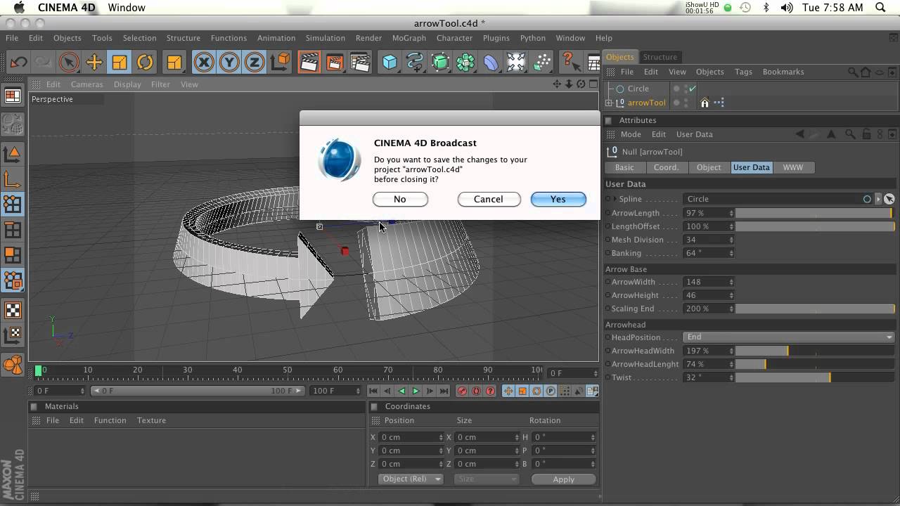 Стрелки в Cinema 4D