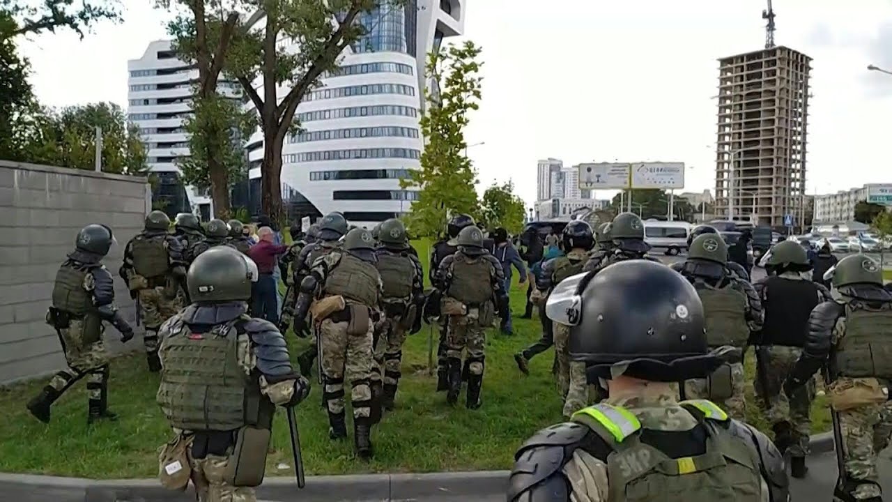 Riot police detain protesters in Belarus ahead of a new mass demonstration | AFP