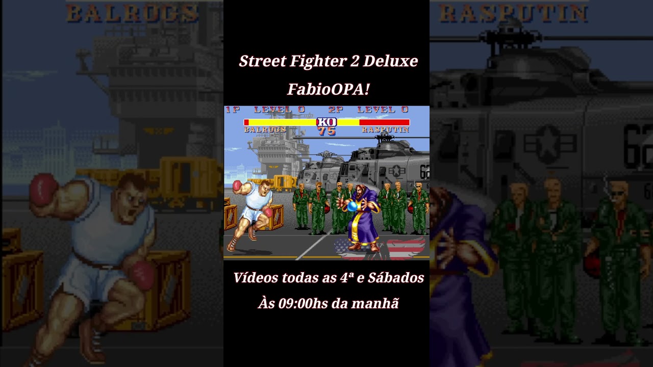 Palinha no Street Fighter 2 Deluxe - Jogando com Balrogs #Shorts