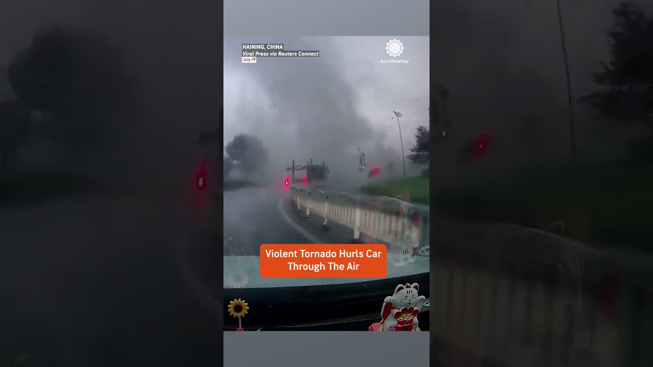 🌪️ Tornado Picks Up Car and Sends It Flying 😱 | Caught on Camera