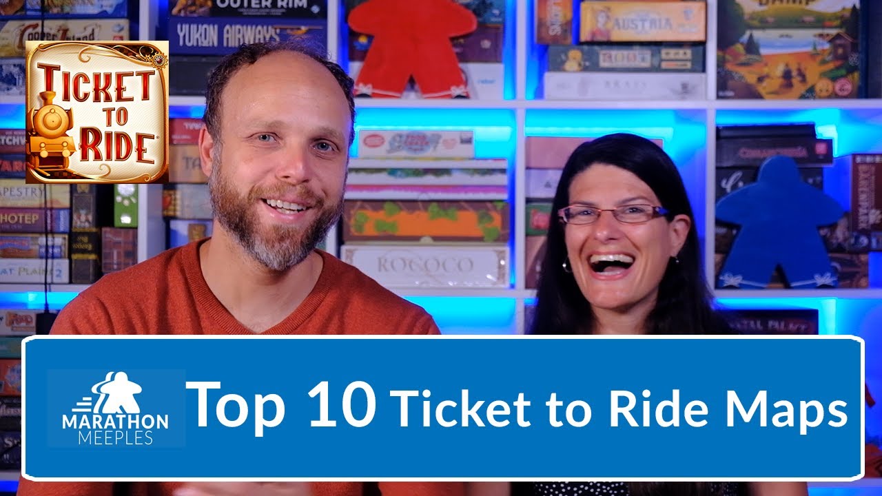 Top 10 Ticket to Ride Maps