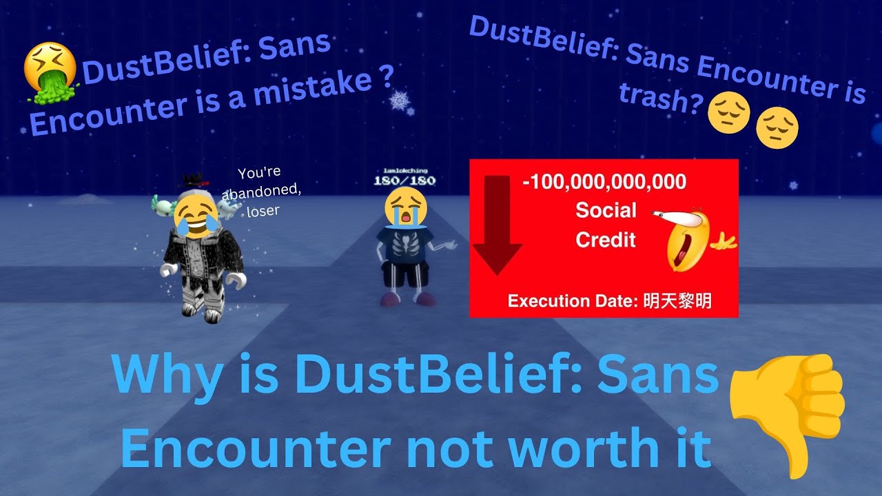 DUSTBELIEF: SANS ENCOUNTER IS NOT WORTH IT, AND HERE'S WHY | Sans Funny Boss Rush