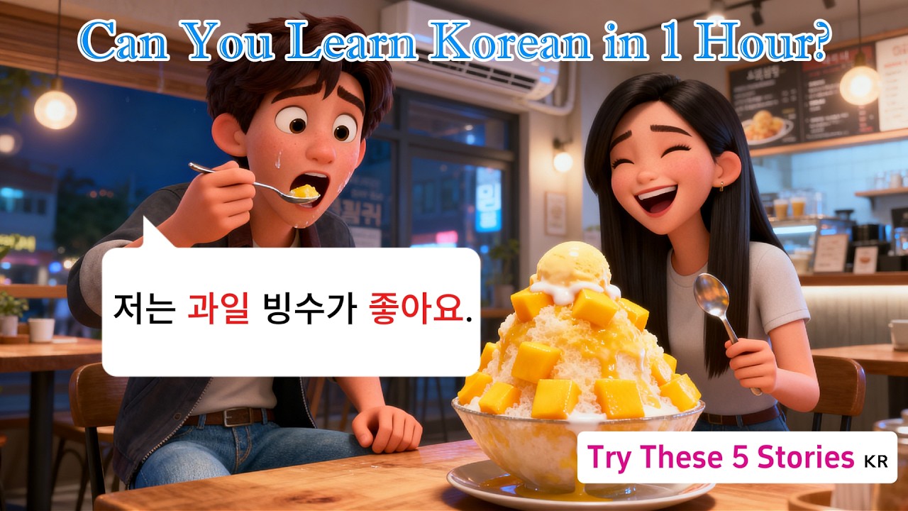 Learn Korean in 1 Hour to Upgrade Your Korean! 🌱 | 5 Story Conversations for Daily Life 🇰🇷