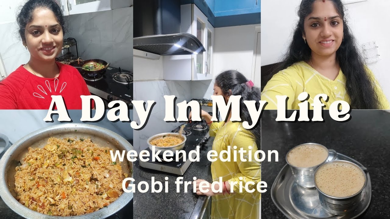 A day in my life (DIML) vlog , gobi fried rice recipe 😋 #DIMLvlog  #teluguvlog #navyataraka267 