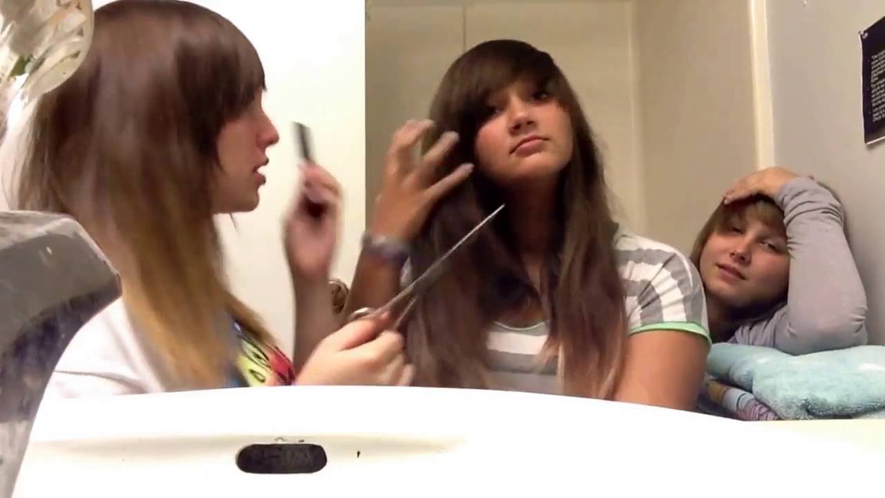 Cutting my friends (sorta) scene hair