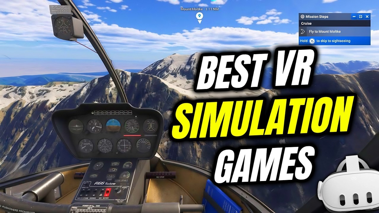 10 Must-Try VR Simulation Games! For Meta Quest 3, PSVR 2 & PCVR