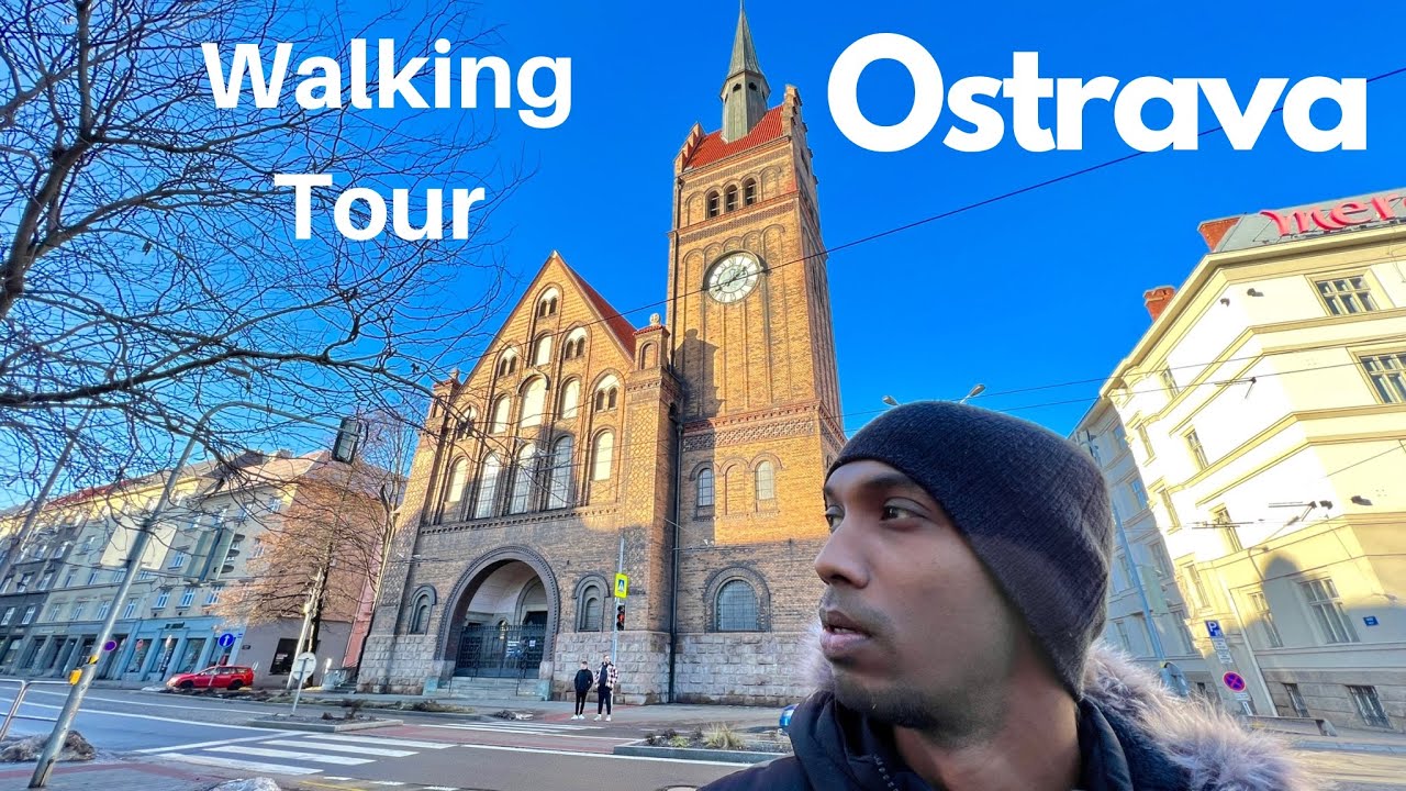 Walking in Ostrava City Centre | On Christmas Day