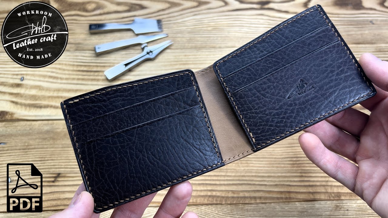 Making a leather Bi-fold Compact by #wildleathercraft