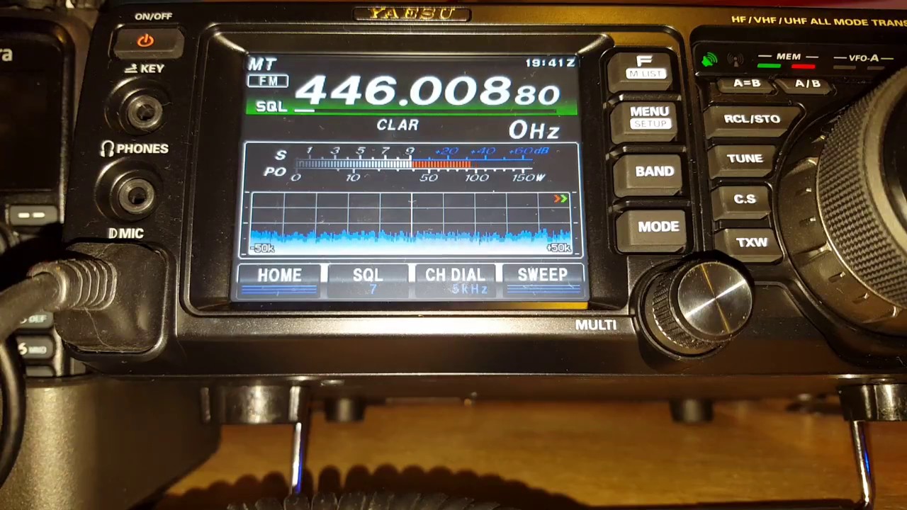 Yeasu ft991 Cb radio breakers very strong language on 446 pmr.