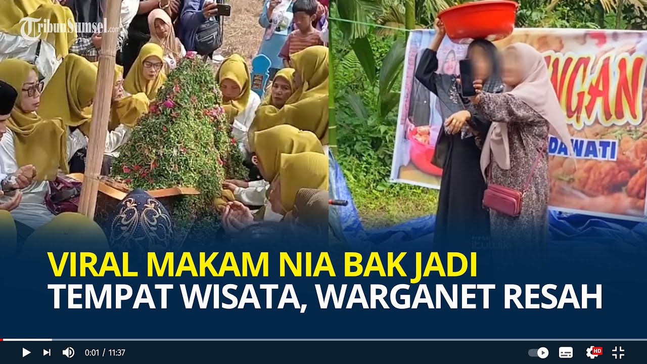 Viral Makam Nia Kurnia Sari Bak jadi Tempat Wisata, Ramai Dikunjungi Peziarah, Warganet Resah