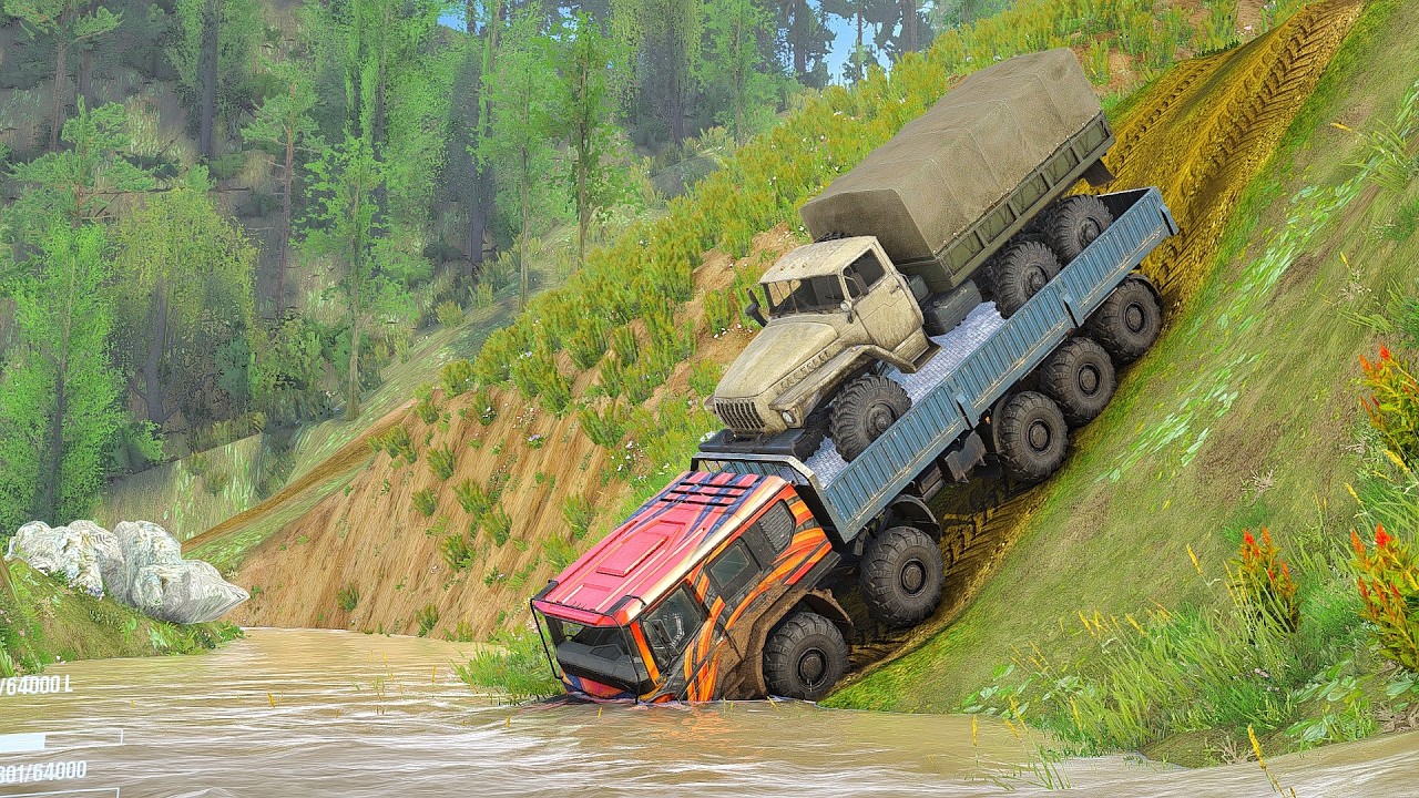 Gameplay Towing Truck Transports Through DEADLY Cliff in NewMap