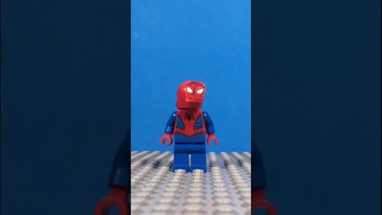 How to make spooderman out of Lego #lego #legostopmotion #viral #spooderman