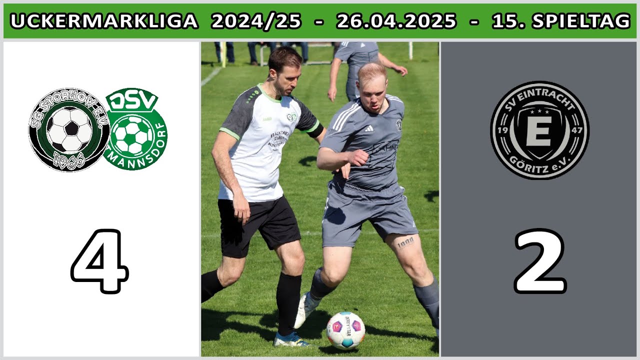 STORKOW/VIETMANNSDORF - EINTRACHT GÖRITZ 4:2 - Tore & Highlights (UM-Liga 2024/25 - 15. Spieltag]