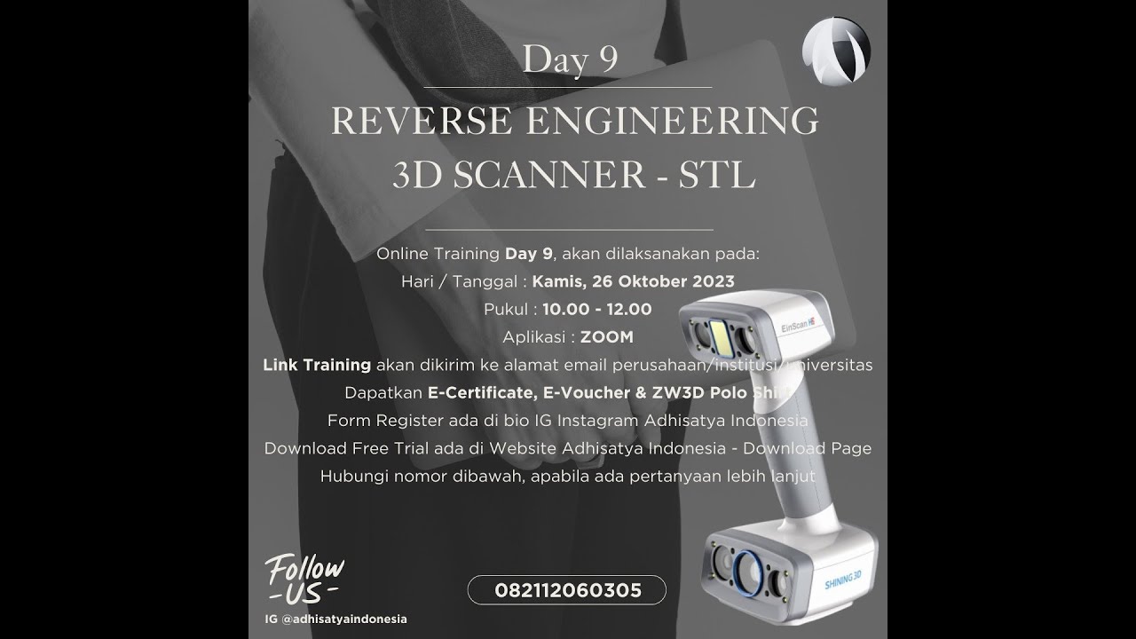 ZW3D - Online Training - Extra Part - Day 9 - Reverse Engineering 3D Scanner - STL - Solid/Surface