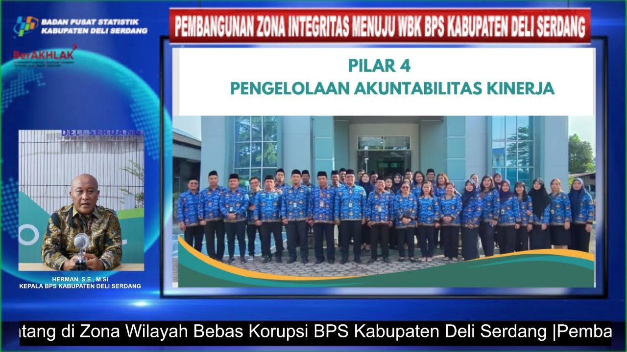 Presentasi Pembangunan ZI BPS Kabupaten Deli Serdang 2024
