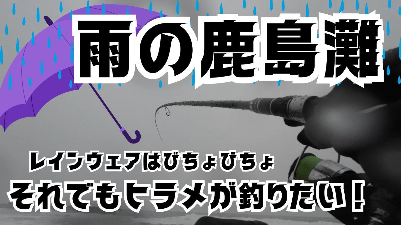 【サーフヒラメ】雨の鹿島灘　それでもヒラメが釣りたい！