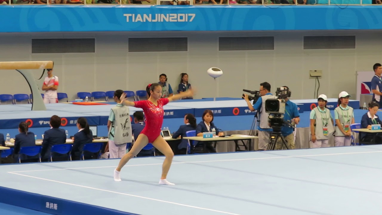 Liu Jinru 刘津茹 FX, Li Qi 黎琪 VT Qual - 13th Chinese National Games 2017 Tianjin