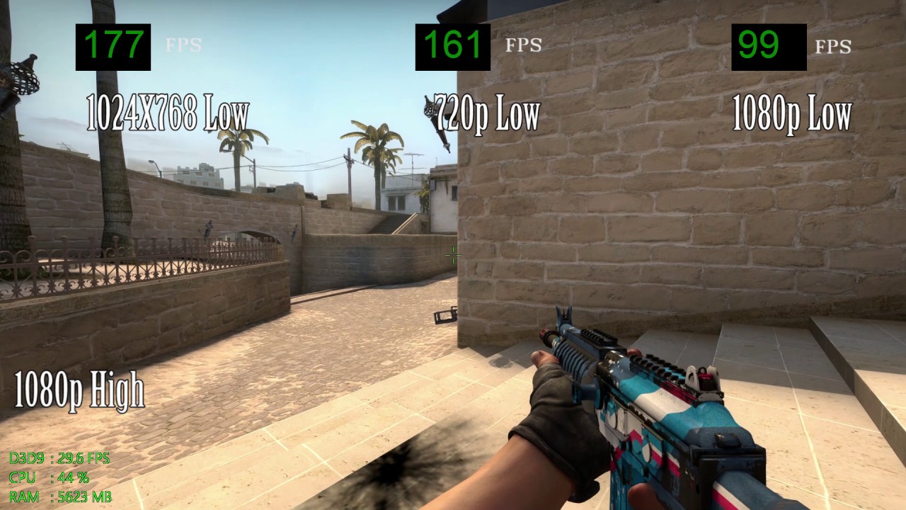 Intel HD Graphics 630 -- Intel Core i3-7100 -- Counter Strike Global Offensive CSGO Benchmark